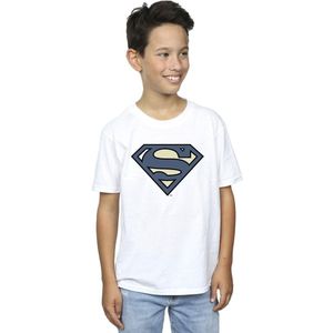 DC Comics Jongens Superman Indigo Blauw Logo T-Shirt