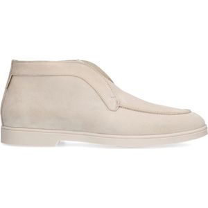 Manfield - Heren - Beige suède loafers - Maat 40