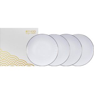 Tokyo Design Studio Nippon White Dinerbord - Ø 25 cm - 4 Stuks