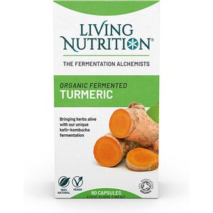 Living Nutrition - Biologisch gefermenteerde Kurkuma supplement - Vegan Turmeric - curcuminen - biotica