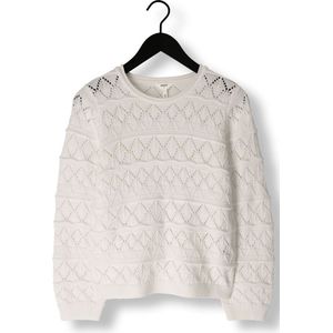 Object Objliva L/s O-neck Knit Pullover Truien & vesten Dames - Sweater - Hoodie - Vest- Wit - Maat XL