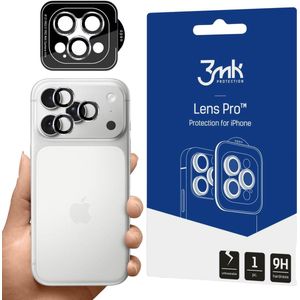 Zilverkleurig gehard glas voor de camera van de Apple iPhone 17 Pro, iPhone 17 Pro Max - 3mk Lens Protection Pro