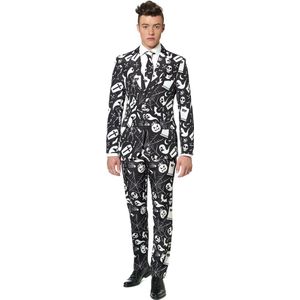 Suitmeister Black Icons - Mannen Kostuum - Zwart - Halloween - Maat L