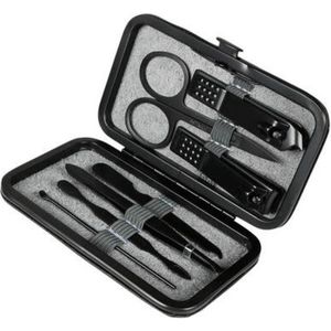 Manicure set - Zwart - 7 delig - Reis manicureset