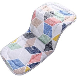 Zacht en omkeerbaar baby puur katoen kinderwagen autostoel liner Pram Insert Portable luierkussen, Universal Cover kinderwagen grootte 32x80 cm kussen voor kinderen