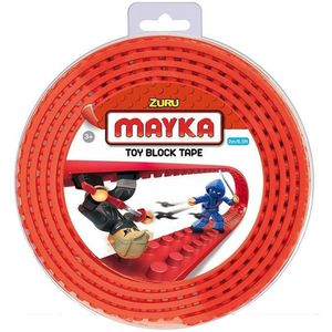 Mayka bouwblokjes tape rood - 2 meter / 4 studs
