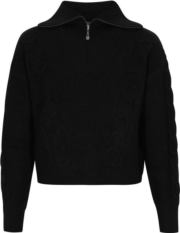 DreiMaster - Vintage - Trui - Zwart - Schipperskraag