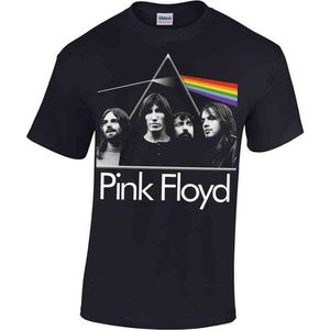 Pink Floyd Heren Tshirt -M- The Dark Side Of The Moon Band Zwart