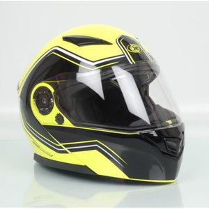 one outline 2.0 modulaire motorhelm geel zwart mannen vrouwen maat xs 54cm nieuw