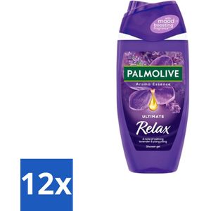 12 x Palmolive Douchegel Aroma Essence Ultimate Relax 250 ml - Douchegel - Lavendel - Ylang Ylang - Aromatherapie - Ontspannen