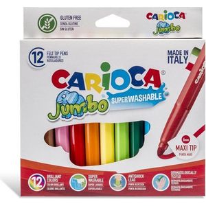 Viltstift carioca jumbo maxi assorti 12st | Set a 12 stuk