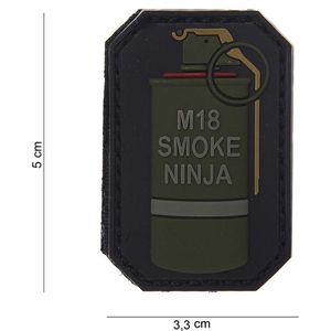 101 Inc Embleem 3D Pvc  3 M-18 Smoke Ninja  13003