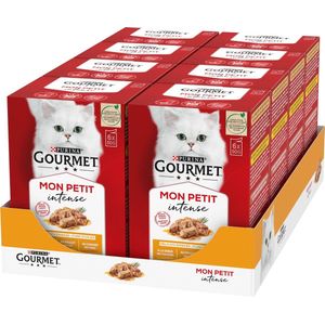 Gourmet Mon Petit Intense - Kattenvoer Natvoer - Gevogelte - 48 x 50 g