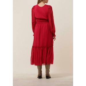 Na-kd Smocked Detail Ankle Dress Jurken Dames - Kleedje - Rok - Jurk - Rood - Maat 34
