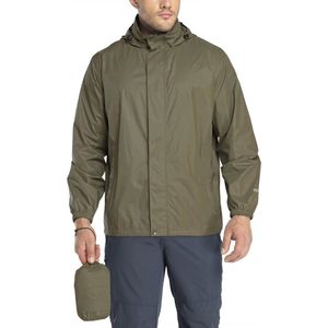 Lichte Opvouwbare Regenjas voor Heren - Waterdicht met Klapcapuchon