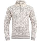 Devold Of Norway - Svalbard - Wool Zip Neck Trui - Felrood - 100% Scheerwol