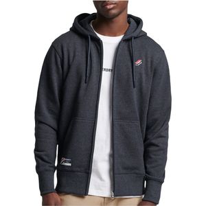 Superdry - Code Essential - Hoodie - Zwart - Met Rits
