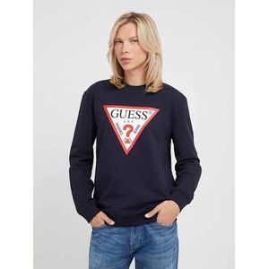 Guess - Driehoekig Sweatshirt - Marineblauw - Katoenmix