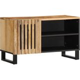 vidaXL - Tv-meubel - 80x34x46 - cm - massief - ruw - mangohout