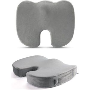 Fine Asianliving - U-vorm - Zitkussen - Memory Foam Gel - 45.5x36x6/7cm