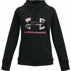 Hooded Sweatshirt for Girls Under Armour Rival Big Logo Black
