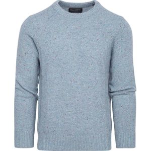 Marc O'Polo - Pullover Wol Blauw - Heren - Maat M - Regular-fit