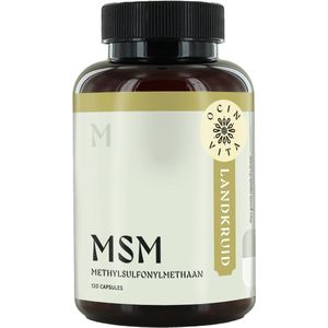 MSM Capsules – 120 capsules – 100% Puur Organisch Zwavel – Voor Huid, Haar, Nagels en Actieve Levensstijl – Zonder Toevoegingen – Ocin Vita