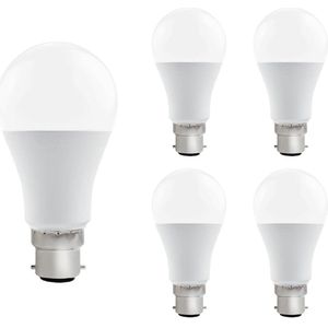 VITO LED Lamp A60 B22 - 15W (vervangt 100W) - 1395lm - 6400K - 220-240V - Ø50mm - Energiezuinig - 5 stuks