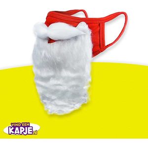 Kerstman baard Wintersport mondkapje | Apres ski nep baard | Ski & Snowboard outfit | Kerstkapje - Kerst mondkapjes |
