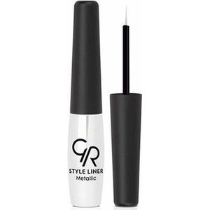 Golden Rose Style Liner Metallic  NO: 07 Vloeibare geKleurde Eyeliner met een perfecte kwast