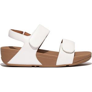 FitFlop Lulu Adjustable Leather Back-Strap Sandals Vrouwen - Urban Wit