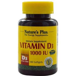 Vitamin D3, 1000 IU (180 Softgels) - Nature's Plus