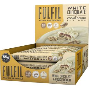 Fulfil Nutrition Vitamin & Protein Bars - Proteine Repen - Witte Chocolade Cookie Dough - 15 eiwitrepen