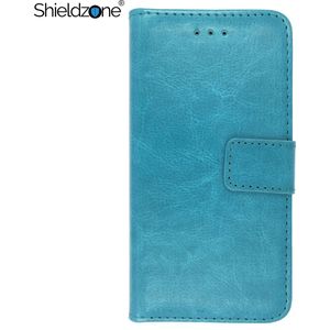 SHIELDZONE - Motorola Moto G6 Play portemonnee hoesje - Turquoise