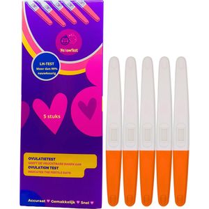 YellowTest Ovulatietest 5 stuks - Ovulatietesten dipstick -Ovulatietesten Clementie - Ovulatietesten - ovulatie testen