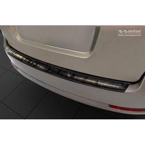 Avisa Zwart RVS Achterbumperprotector passend voor Skoda Octavia II Combi 2004-2013 'Ribs'