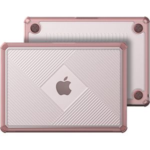Dux Ducis Geschikt voor MacBook Air 13 inch (2022-2025) Armor Pattern cover hoes - case - Roze