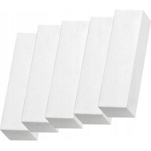Polijstblok Wit 5 stuks - Professionele Nagelpolijster