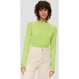 Shirt - Effen - Jersey - Lange Mouw - Slanke Pasvorm