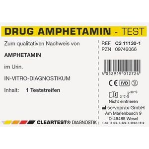Cleartest drugstest AMP Amfetamine  -  1 stuk
