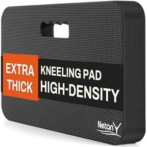 Extra Dikke Knielkussen voor Tuinieren - Comfortabele en Grote Kniestuk in Schuimrubber voor Babybad, Training, Oefening en Yoga - 45,2 x 28 x 3,8 cm - Zwart