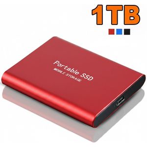 Externe Flashdrive - Harde Schijf - 1 TB - SSD - Rood
