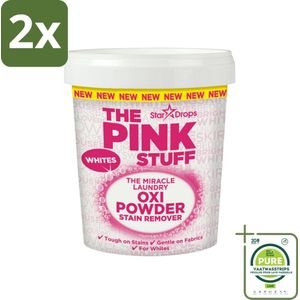 The Pink Stuff - Vlekverwijderaar - Voor Witte Was - 1kg - Voordeelverpakking - 2 stuks - Vlekkenverwijderaar - Witte was