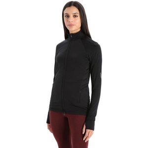 Icebreaker Zone Knit Zip Sweatshirt Zwart Vrouw