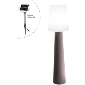 8 seasons No. 1 - Design Lamp Staand - H160cm. - Tuinverlichting - Zonne-energie/Solar - Led - Taupe