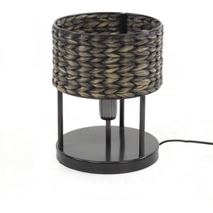 Tafellamp tower Waterhyacint | 1 lichts | zwart nikkel | 26x26x33 cm | industrieel design | bureaulamp / woonkamer | sfeerverlichting