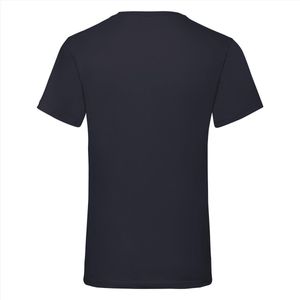 Fruit Of The Loom - 5 Stuks Valueweight T-Shirts V-Hals - Donkerblauw - L