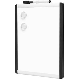 Titel: Uitwisbaar whiteboard 216 x 28 cm met plastic/aluminium frame in het wit