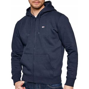 Tommy Hilfiger | Tommy Jeans | Hoodie met rits | Flagpatch logo | Twilight navy / Blauw | S