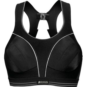 Shock Absorber Ultimate Run Sportbeha Dames - Black Silver - Maat 70C